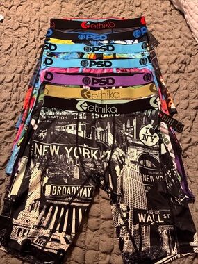 PSD/Ethika mens boxer briefs lot of 7 size medium